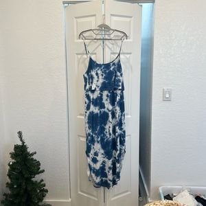 Tie dye midi dress